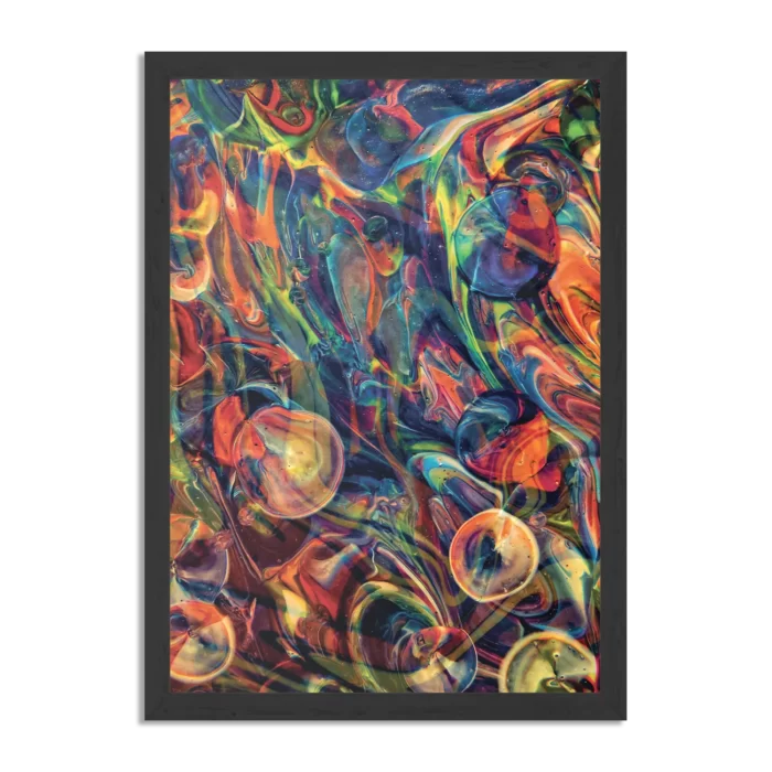 Poster Colorfull Art Design Rechthoek Verticaal Met Lijst Template PBL 50 70 Verticaal Abstract 59 1