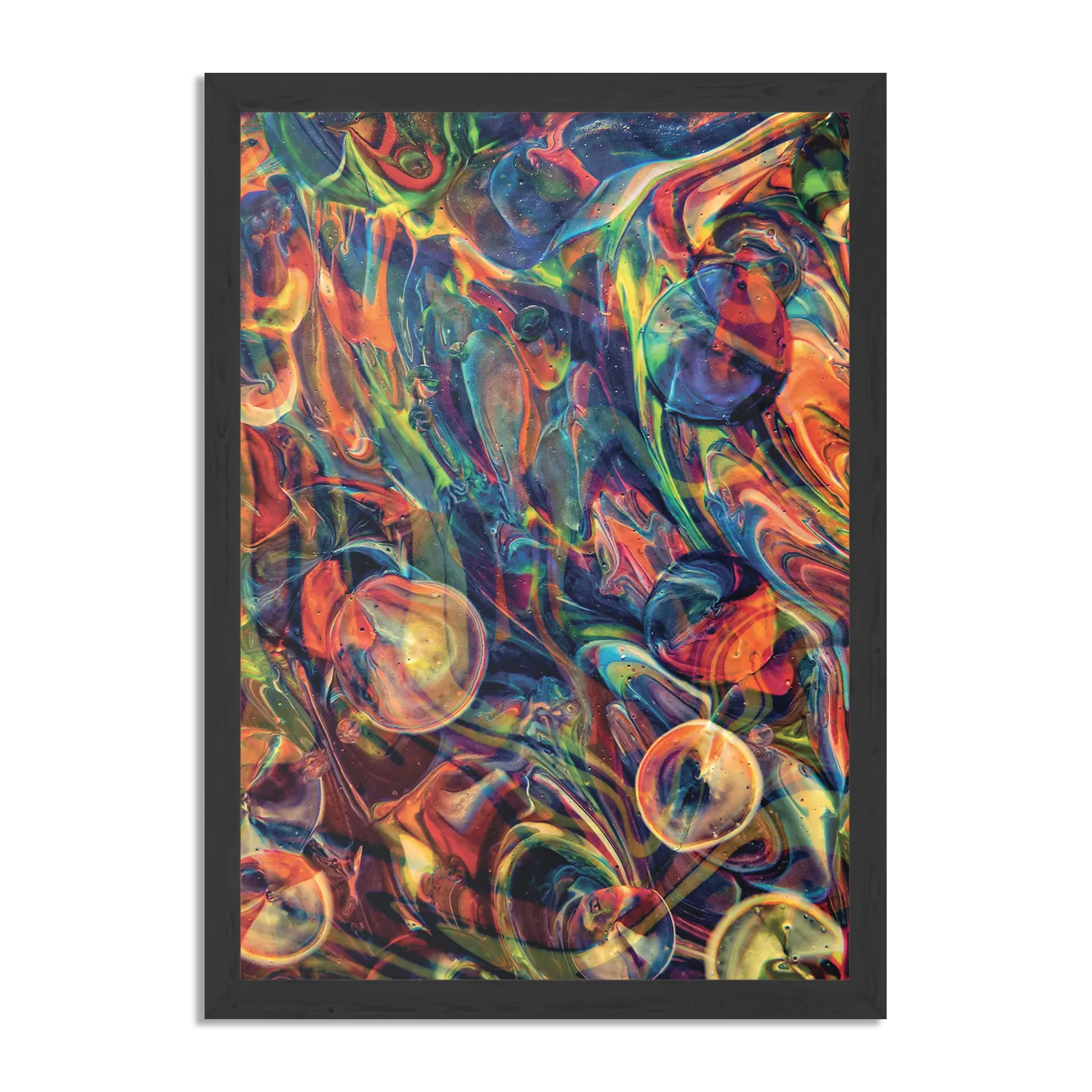 Poster Colorfull Art Design Rechthoek Verticaal Met Lijst Template PBL 50 70 Verticaal Abstract 59 1