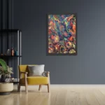 Poster Colorfull Art Design Rechthoek Verticaal Met Lijst Template PBL 50 70 Verticaal Abstract 59 2