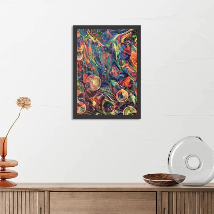 Poster Colorfull Art Design Rechthoek Verticaal Met Lijst Template PBL 50 70 Verticaal Abstract 59 3