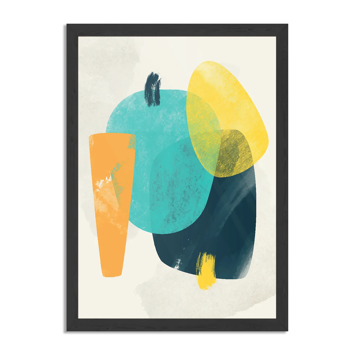 Poster Kleurrijk Abstract 02 Rechthoek Verticaal Met Lijst Template PBL 50 70 Verticaal Abstract 68 1