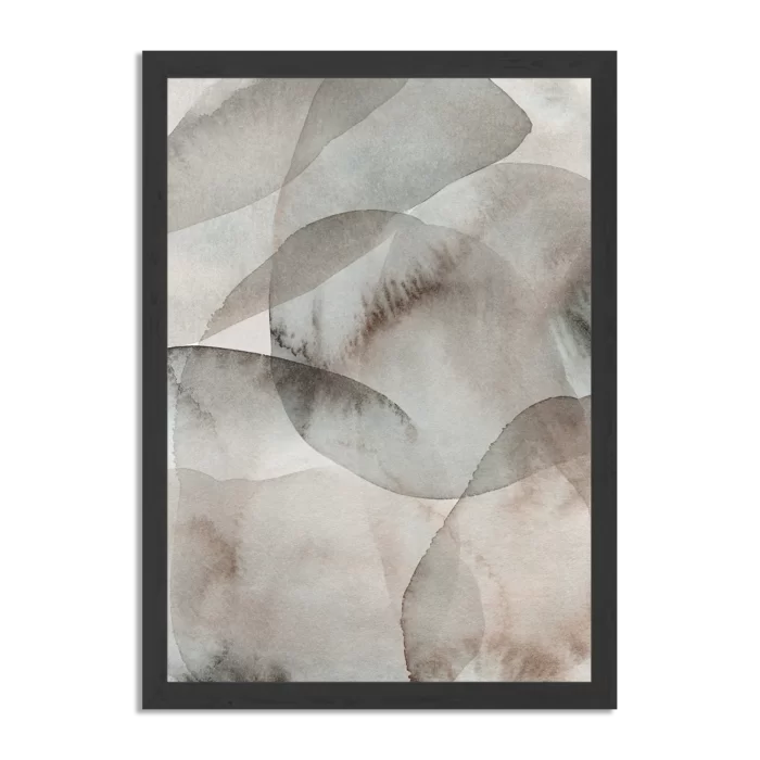 Poster Abstract Rustige Tinten met Accent 02 Rechthoek Verticaal Met Lijst Template PBL 50 70 Verticaal Abstract 69 1