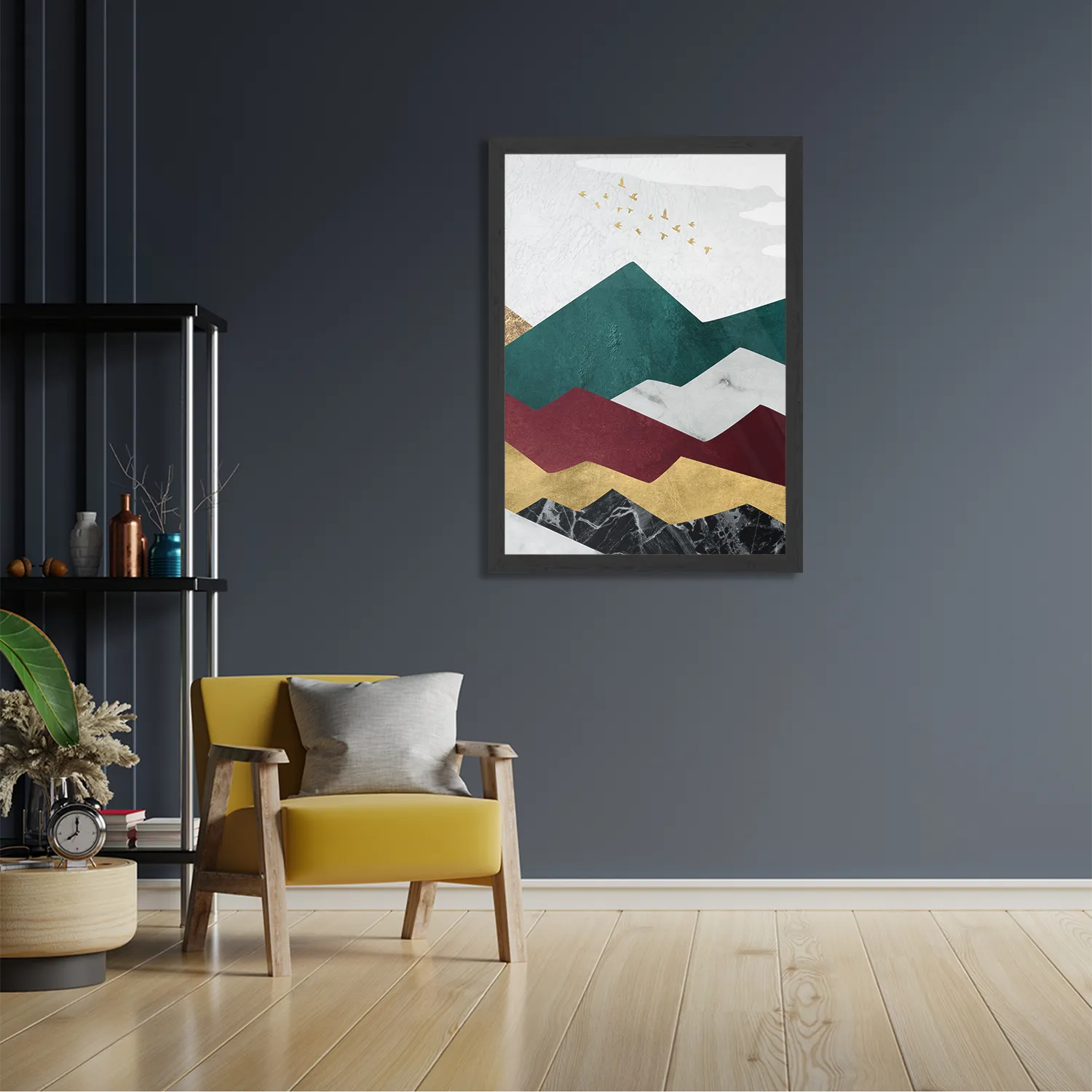 Poster Kleurrijke Bergen 03 Rechthoek Verticaal Met Lijst Template PBL 50 70 Verticaal Abstract 80 2