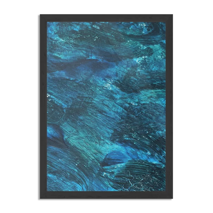 Poster Abstrat Blauw Rechthoek Verticaal Met Lijst Template PBL 50 70 Verticaal Abstract 84 1