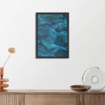 Poster Abstrat Blauw Rechthoek Verticaal Met Lijst Template PBL 50 70 Verticaal Abstract 84 3