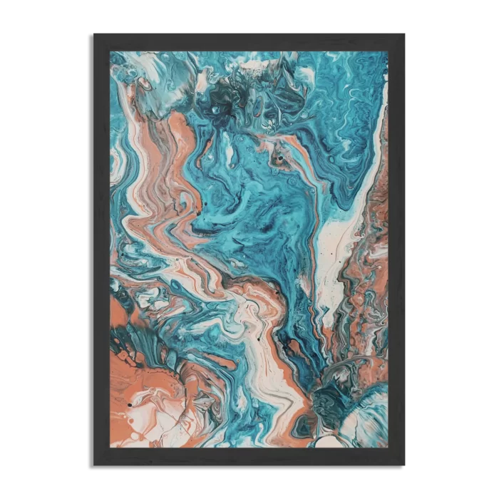 Poster Painted Colored Rechthoek Verticaal Met Lijst Template PBL 50 70 Verticaal Abstract 85 1