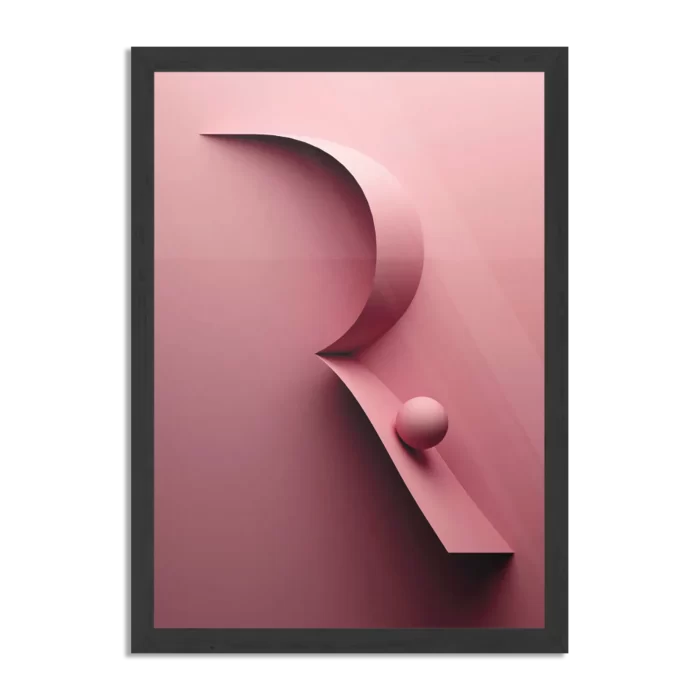 Poster Letter R Rechthoek Verticaal Met Lijst Template PBL 50 70 Verticaal Abstract 86 1