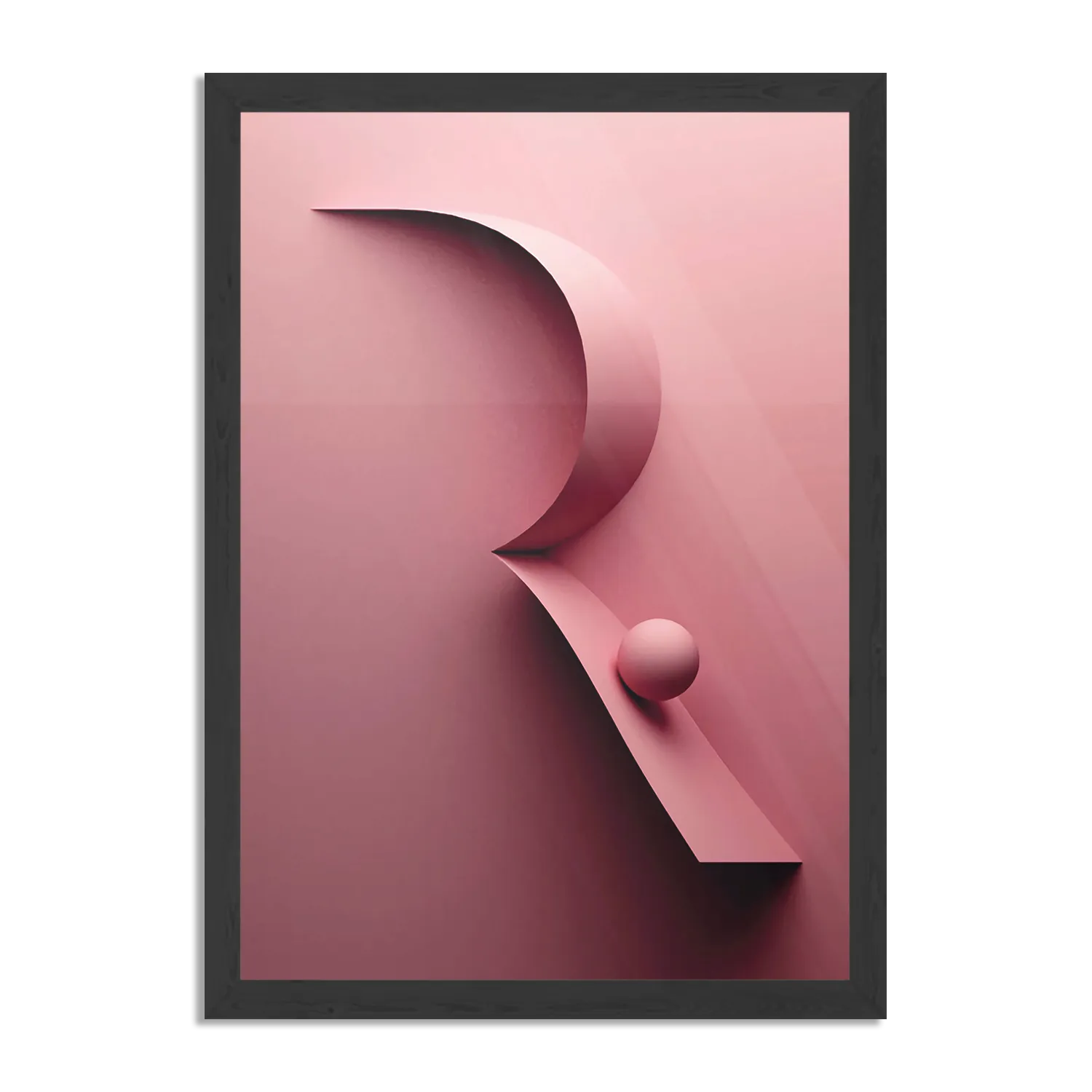 Poster Letter R Rechthoek Verticaal Met Lijst Template PBL 50 70 Verticaal Abstract 86 1