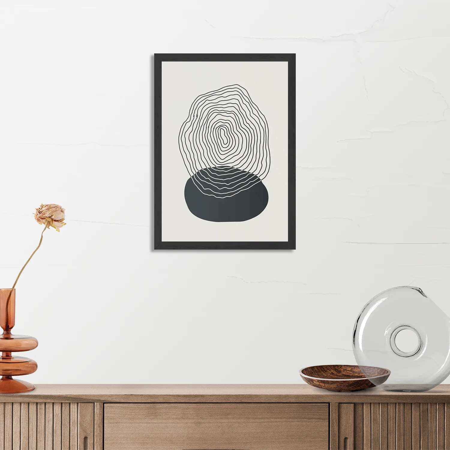 Poster De Innerlijke Rust 03 Rechthoek Verticaal Met Lijst Template PBL 50 70 Verticaal Abstract 90 3