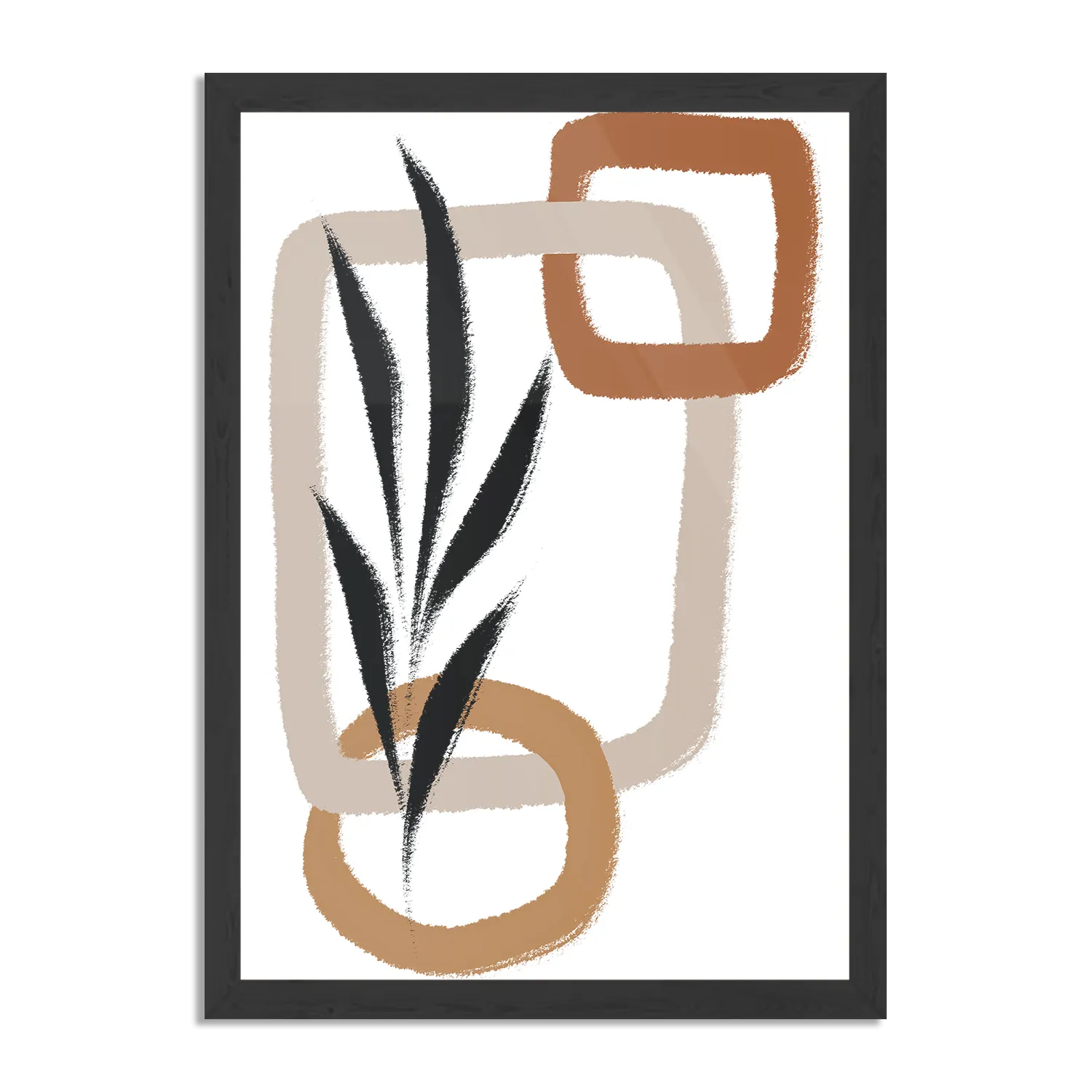 Poster Naturel tinten scandinavisch 02 Rechthoek Verticaal Met Lijst Template PBL 50 70 Verticaal Abstract 97 1