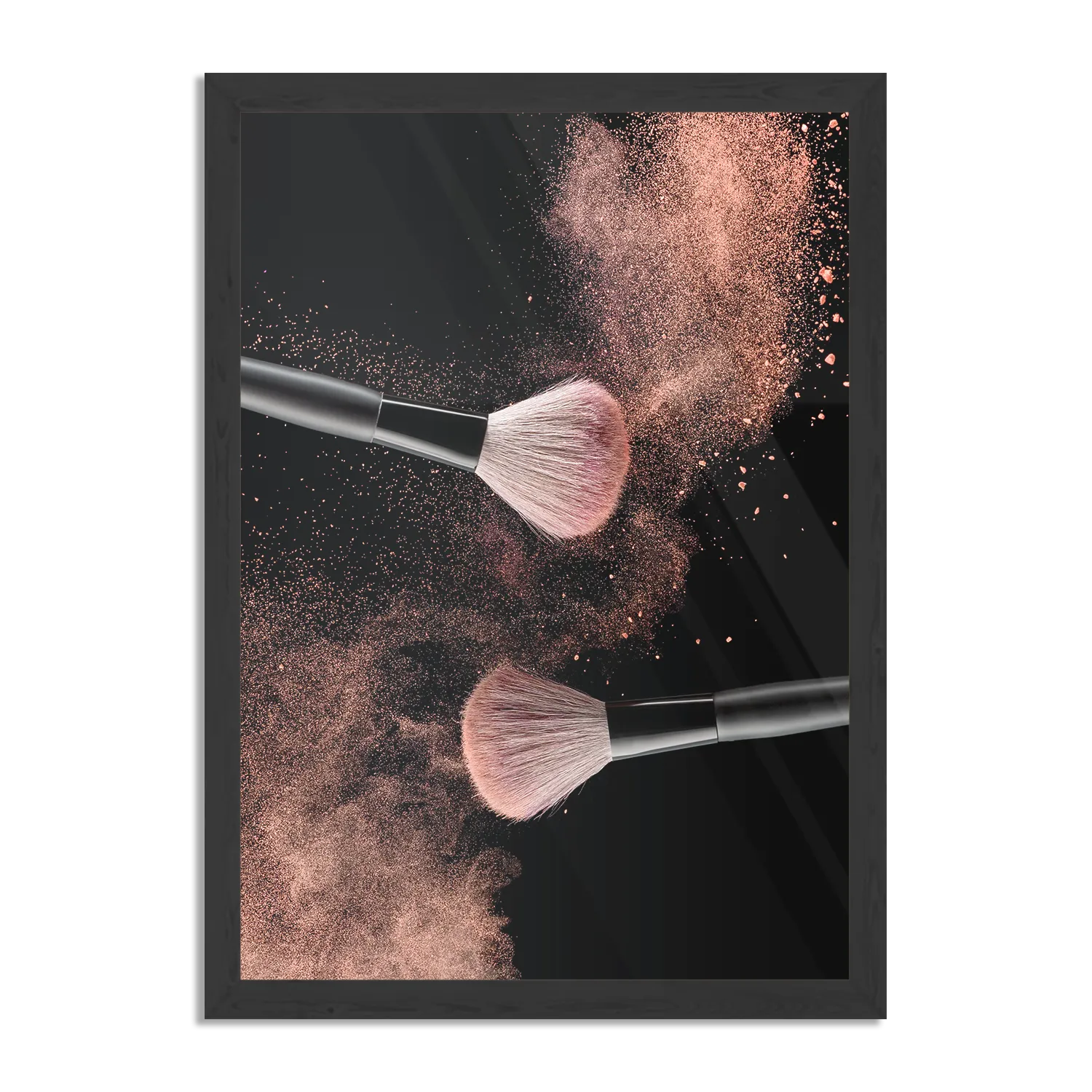 Poster Make up Poederkwast Naturel Rechthoek Verticaal Met Lijst Template PBL 50 70 Verticaal Beauty 2 1