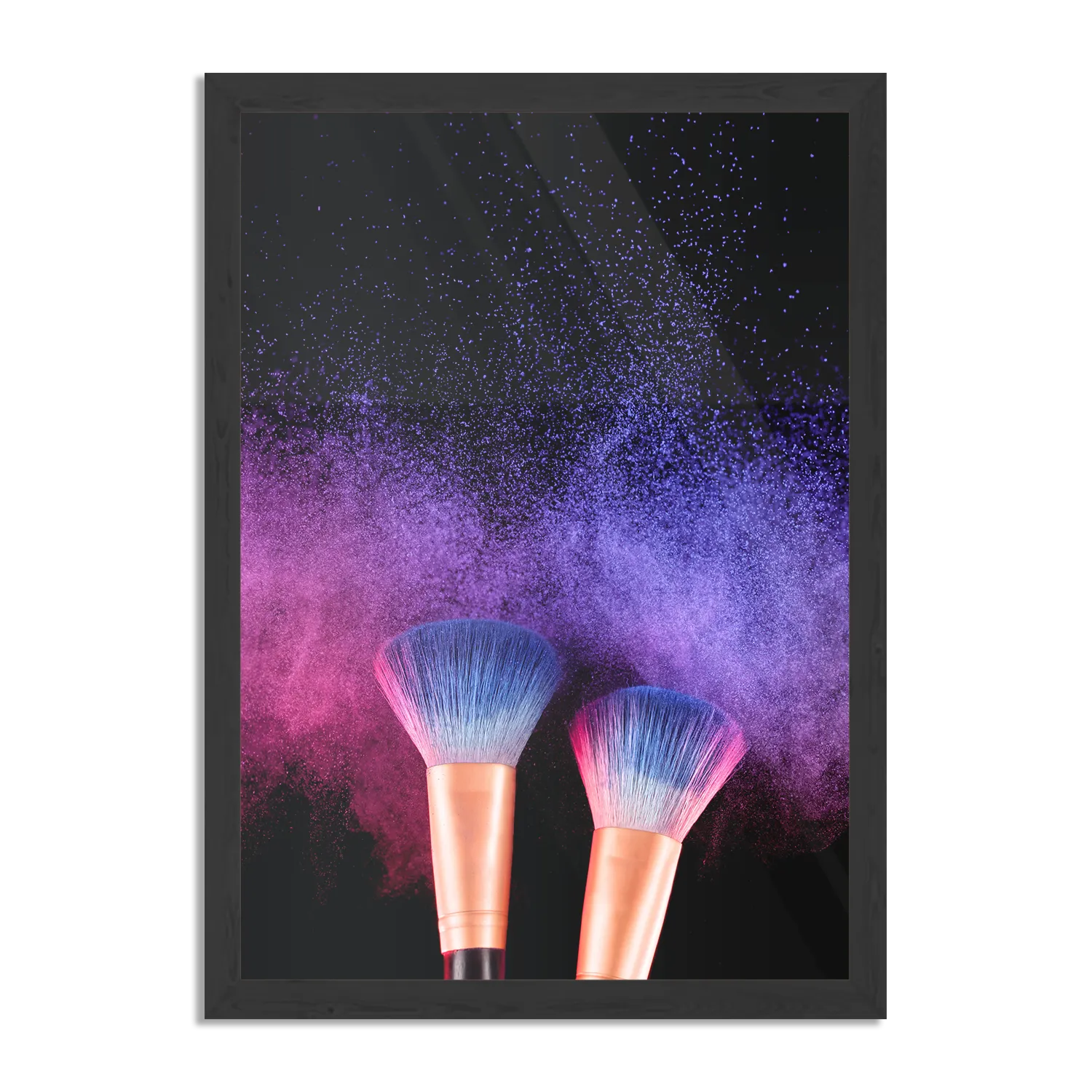 Poster Make up Poederkwasten Kleurrijk Rechthoek Verticaal Met Lijst Template PBL 50 70 Verticaal Beauty 4 1