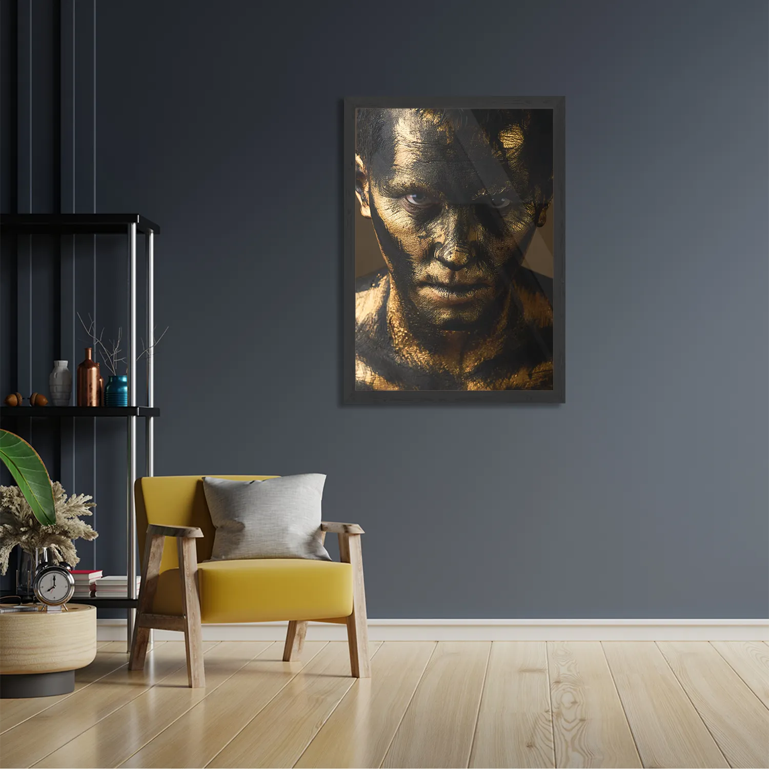 Poster Golden Men Rechthoek Verticaal Met Lijst Template PBL 50 70 Verticaal Beauty 9 2