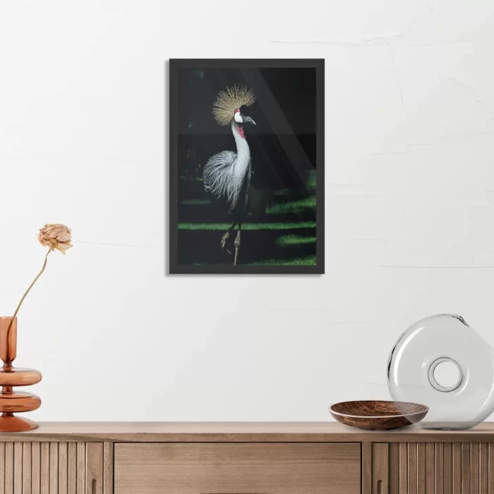 Poster De Witte Pauw Rechthoek Verticaal Met Lijst Template PBL 50 70 Verticaal Dieren 15 3