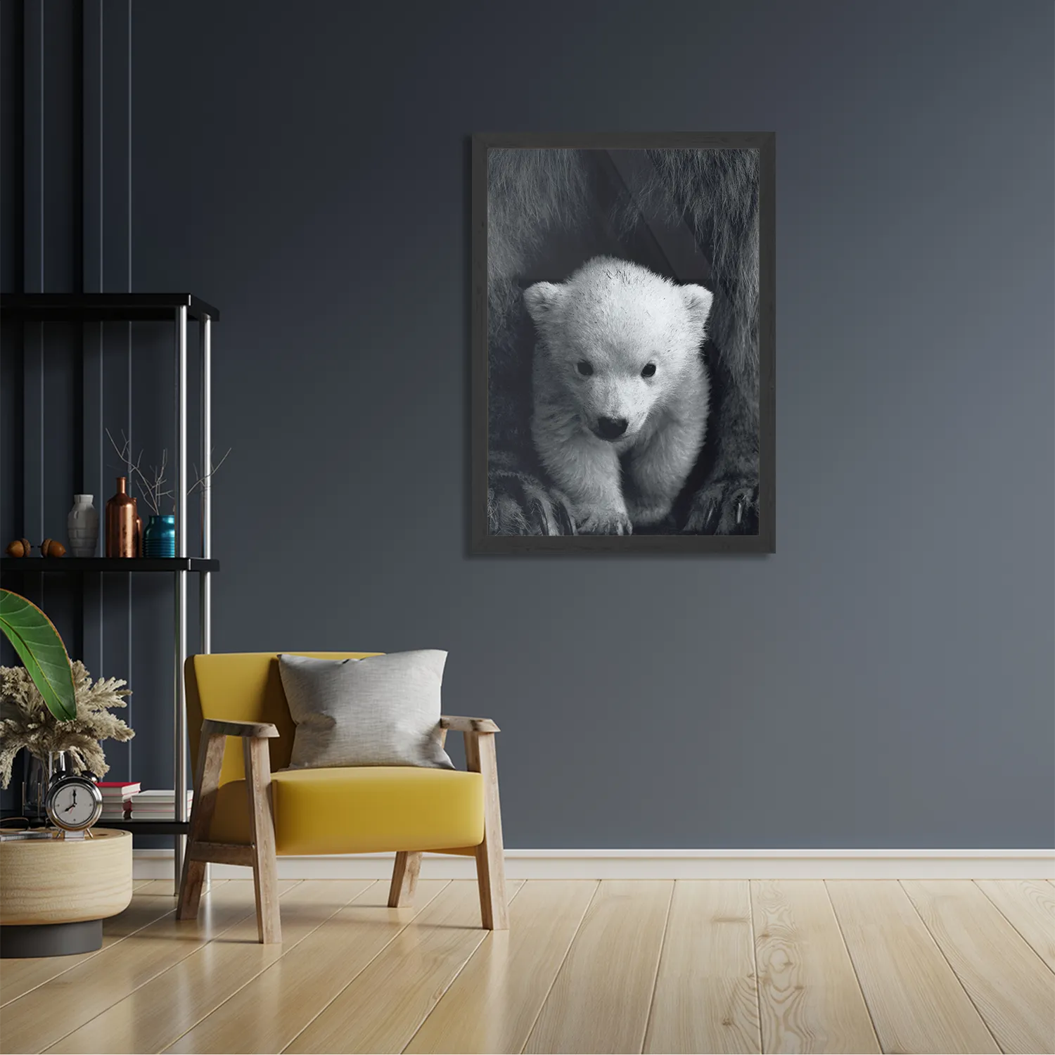 Poster Het Beschermde Welpje Rechthoek Verticaal Met Lijst Template PBL 50 70 Verticaal Dieren 22 2