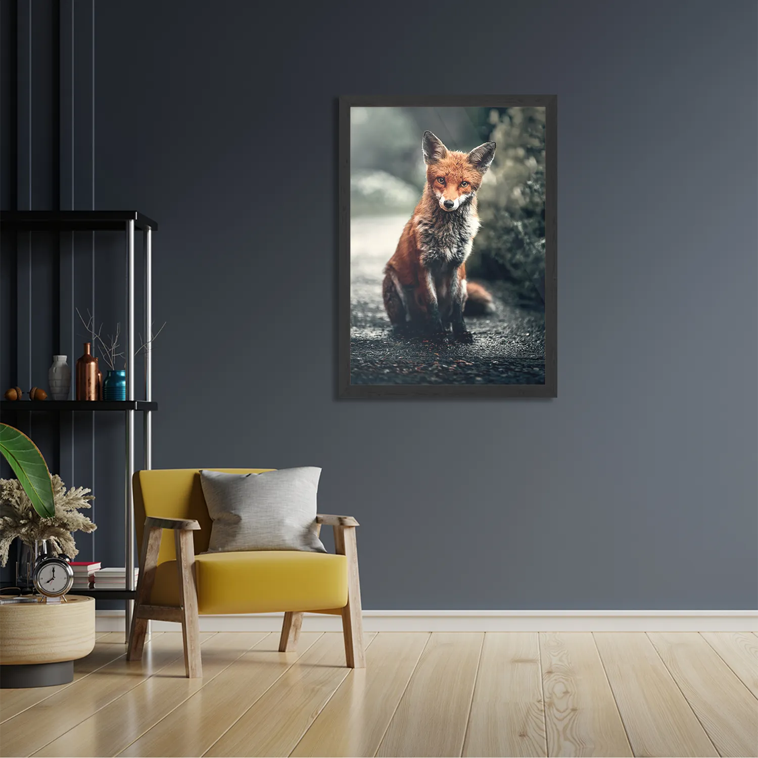 Poster Vosje In De Natuur Rechthoek Verticaal Met Lijst Template PBL 50 70 Verticaal Dieren 4 2