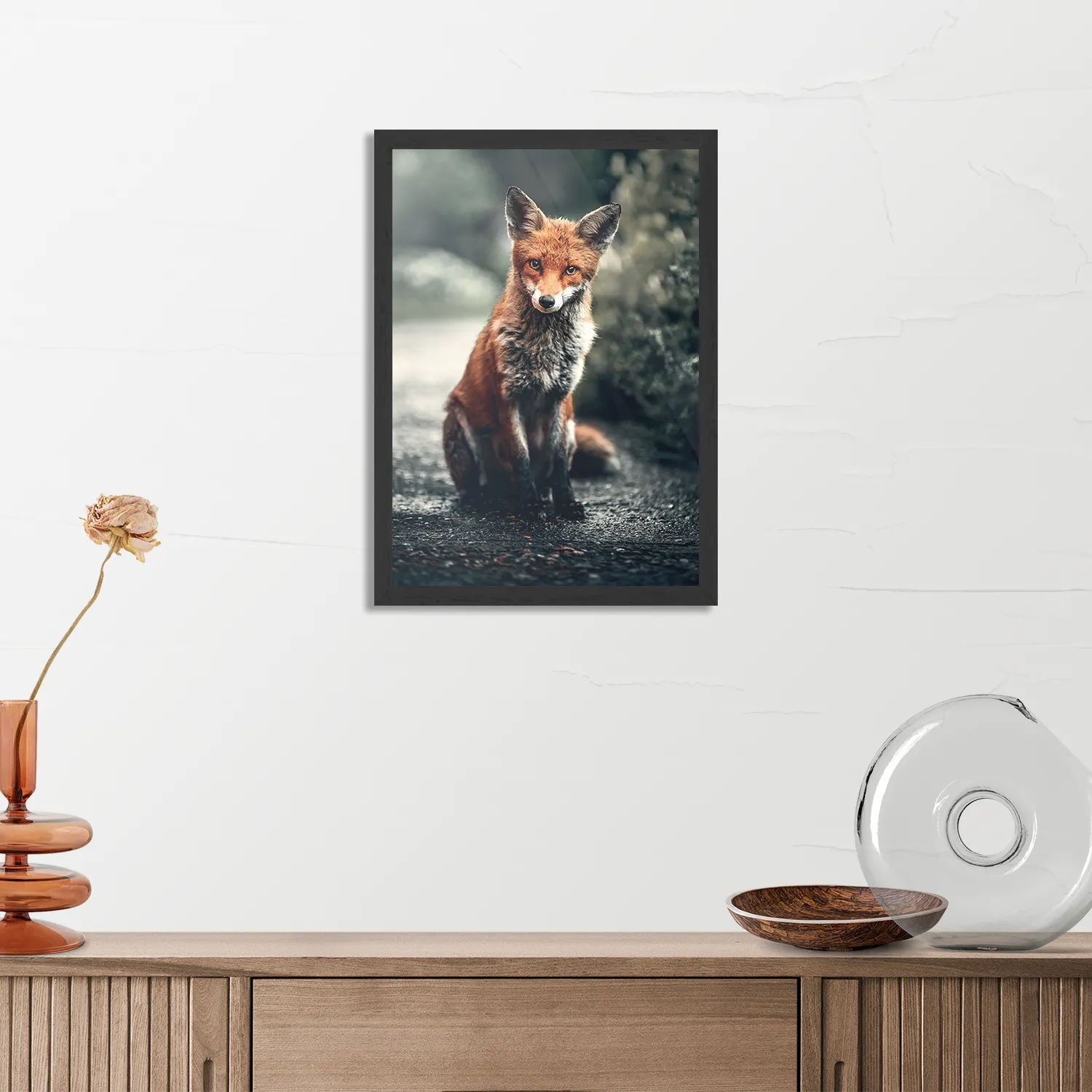 Poster Vosje In De Natuur Rechthoek Verticaal Met Lijst Template PBL 50 70 Verticaal Dieren 4 3