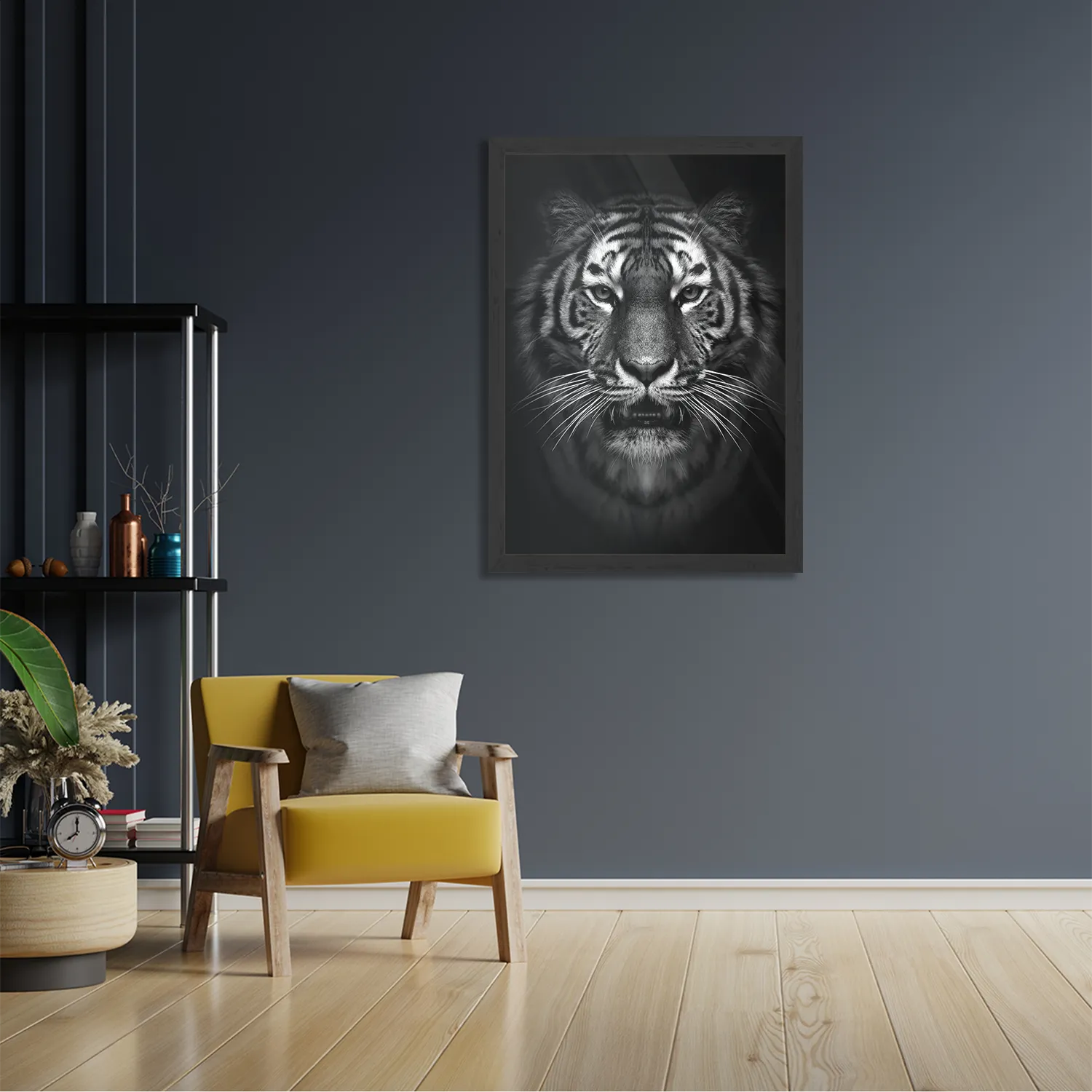 Template_PBL_50-70_Verticaal_Dieren_67-2 Poster De Tijger Zwart Wit Rechthoek Verticaal Met Lijst Template PBL 50 70 Verticaal Dieren 67 2
