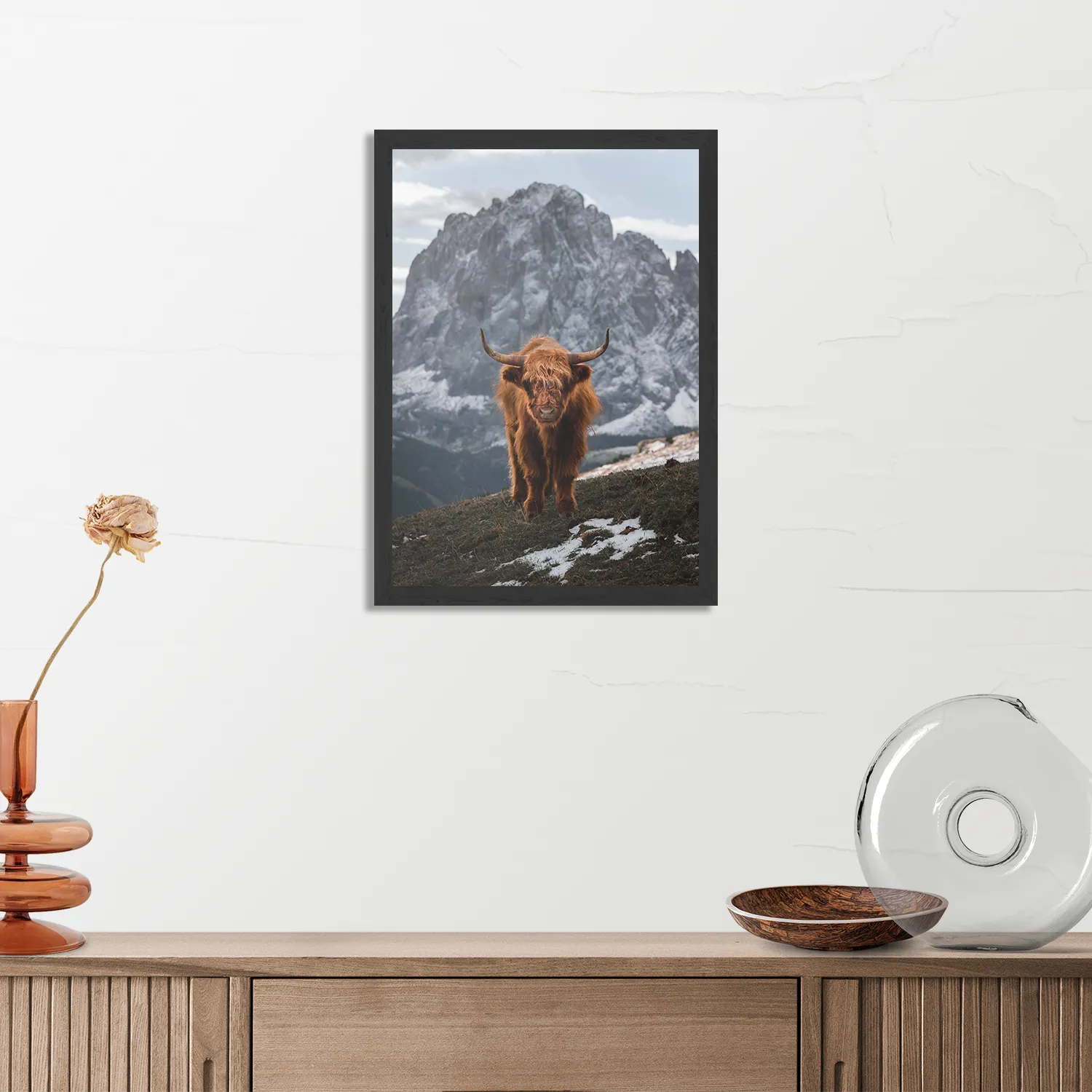Poster Bizon Van Het Gebergten Rechthoek Verticaal Met Lijst Template PBL 50 70 Verticaal Dieren 71 3