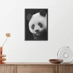 Poster Pandabeer Zwart Wit 02 Rechthoek Verticaal Met Lijst Template PBL 50 70 Verticaal Dieren 74 3