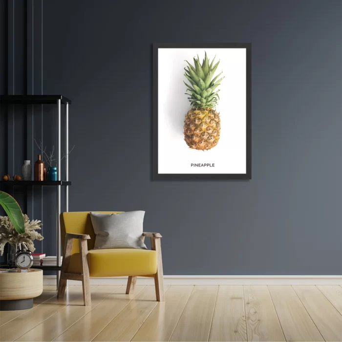 Poster Pineapple Rechthoek Verticaal Met Lijst Template PBL 50 70 Verticaal Eten En Drinken 13 2