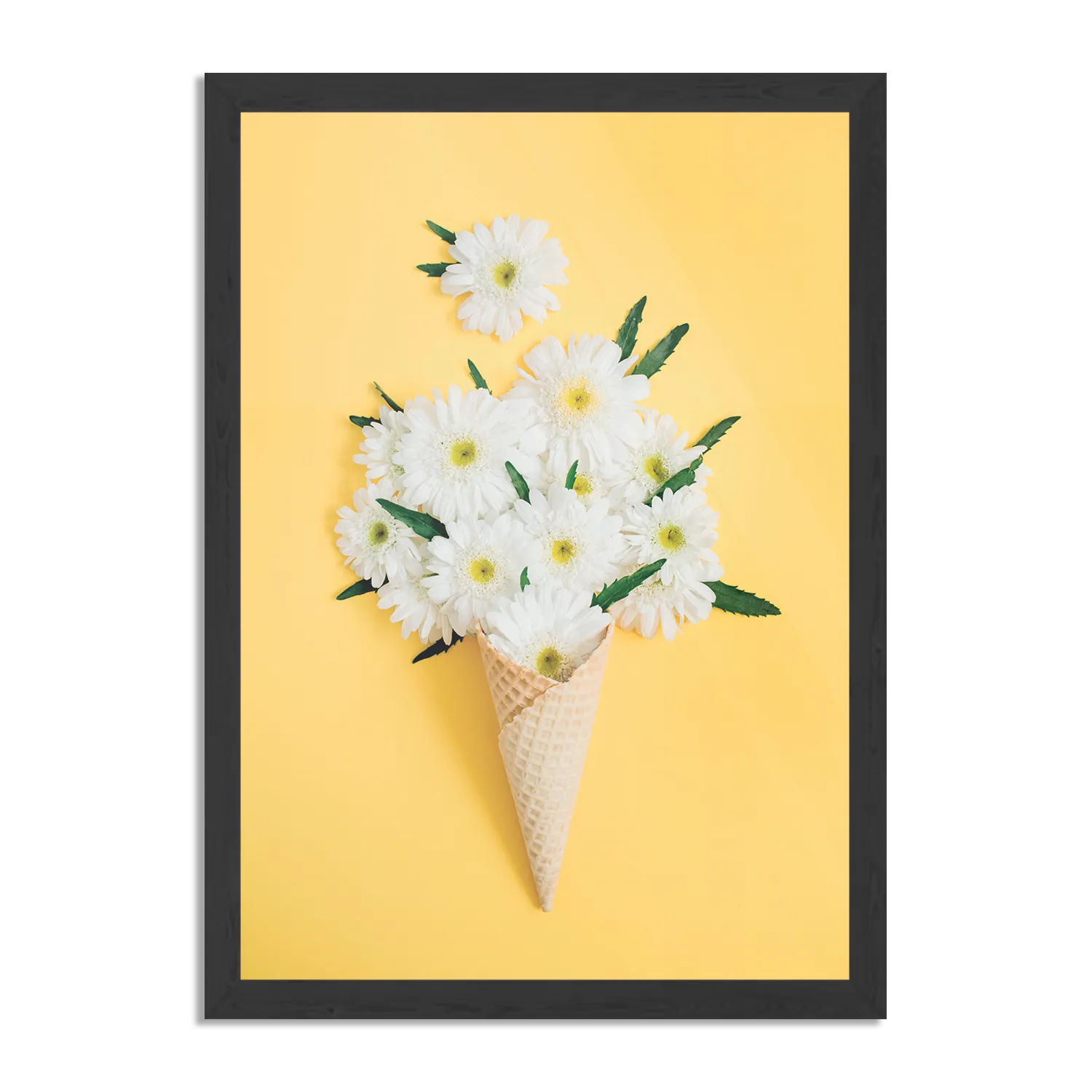 Poster Ijshoorn met Bloemen Rechthoek Verticaal Met Lijst Template PBL 50 70 Verticaal Eten En Drinken 15 1