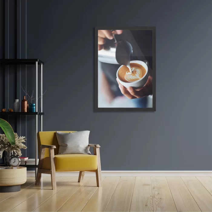 Poster Koffie Love Rechthoek Verticaal Met Lijst Template PBL 50 70 Verticaal Eten En Drinken 20 2