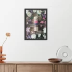 Poster Macarons op Bloemen Tafel Rechthoek Verticaal Met Lijst Template PBL 50 70 Verticaal Eten En Drinken 22 3