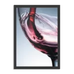 Poster Glas Rode wijn 01 Rechthoek Verticaal Met Lijst Template PBL 50 70 Verticaal Eten En Drinken 36 1