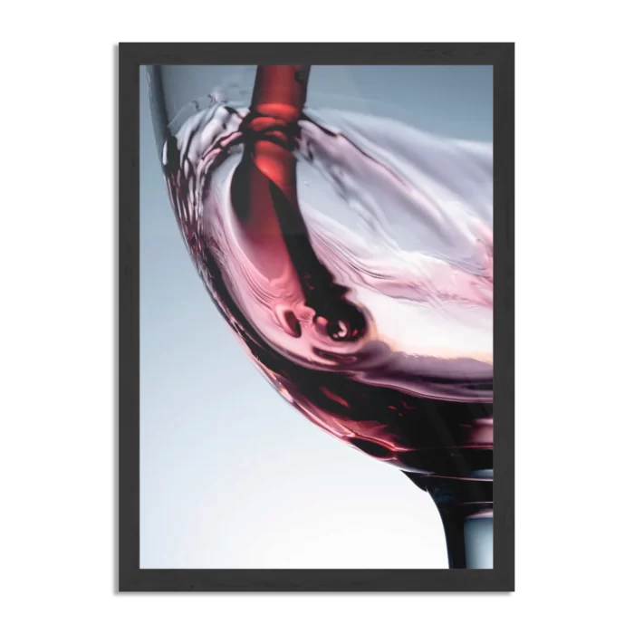 Poster Glas Rode wijn 01 Rechthoek Verticaal Met Lijst Template PBL 50 70 Verticaal Eten En Drinken 36 1