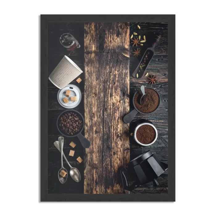 Poster Home Made Coffees Set Rechthoek Verticaal Met Lijst Template PBL 50 70 Verticaal Eten En Drinken 43 1