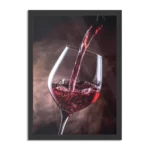 Poster Glas Rode wijn 02 Rechthoek Verticaal Met Lijst Template PBL 50 70 Verticaal Eten En Drinken 51 1