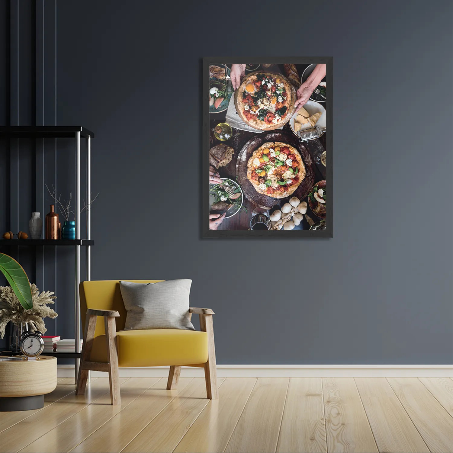 Poster Italiaans Restaurant Rechthoek Verticaal Met Lijst Template PBL 50 70 Verticaal Eten En Drinken 60 2