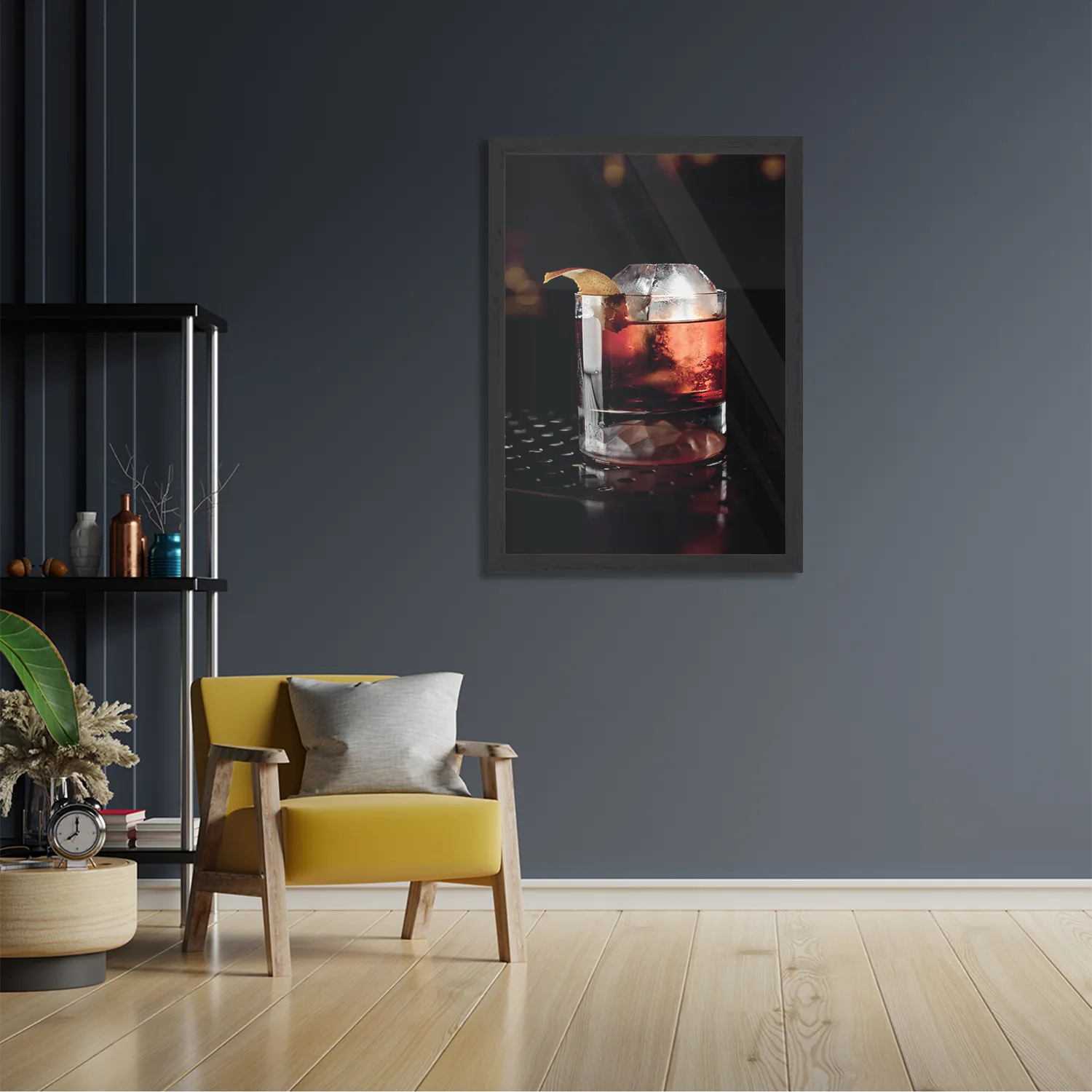 Poster Cocktail Bar 03 Rechthoek Verticaal Met Lijst Template PBL 50 70 Verticaal Eten En Drinken 61 2