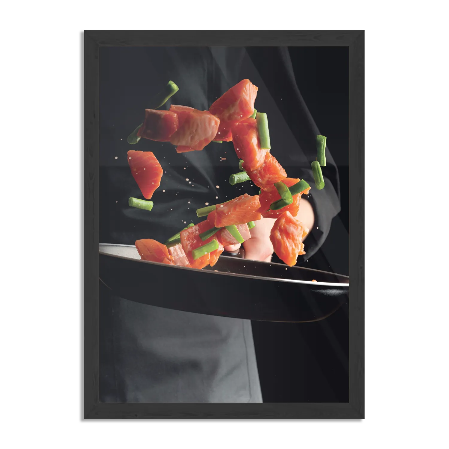 Poster Zalm Wokken Rechthoek Verticaal Met Lijst Template PBL 50 70 Verticaal Eten En Drinken 64 1