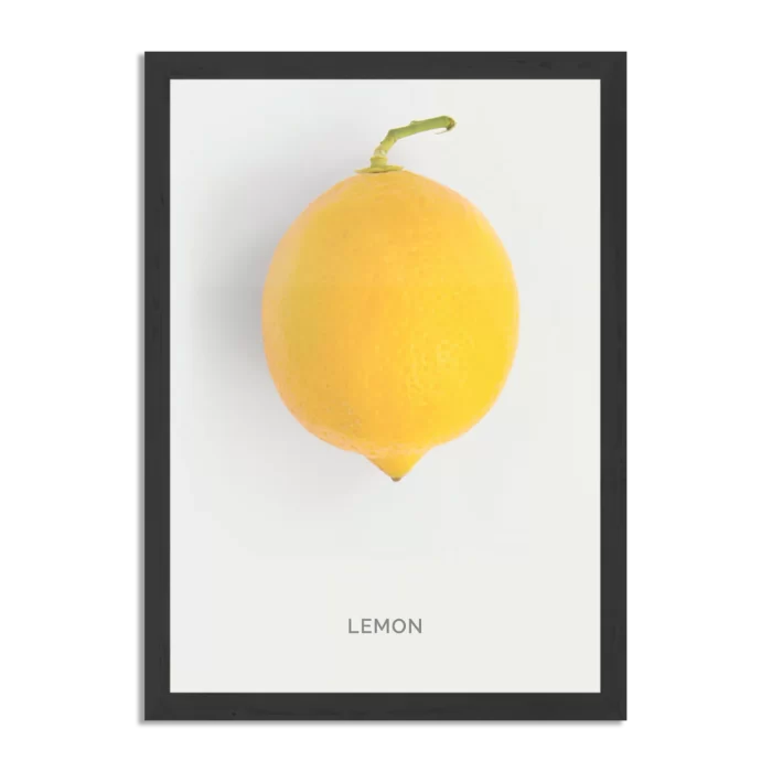 Poster Lemon Citroen Rechthoek Verticaal Met Lijst Template PBL 50 70 Verticaal Eten En Drinken 7 1