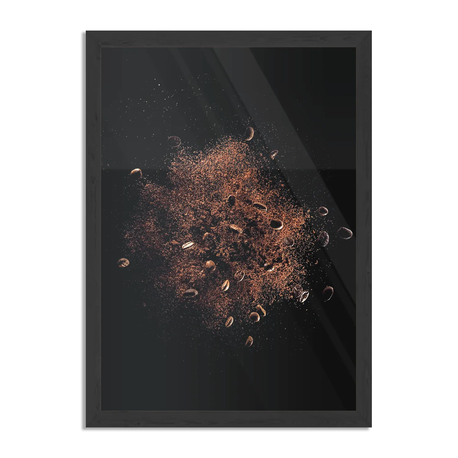 Poster Koffiebonen 02 Rechthoek Verticaal Met Lijst Template PBL 50 70 Verticaal Eten En Drinken 70 1