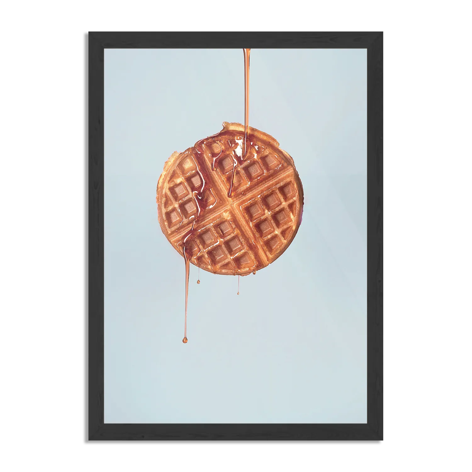Poster Wafel met Karamelsaus Rechthoek Verticaal Met Lijst Template PBL 50 70 Verticaal Eten En Drinken 72 1