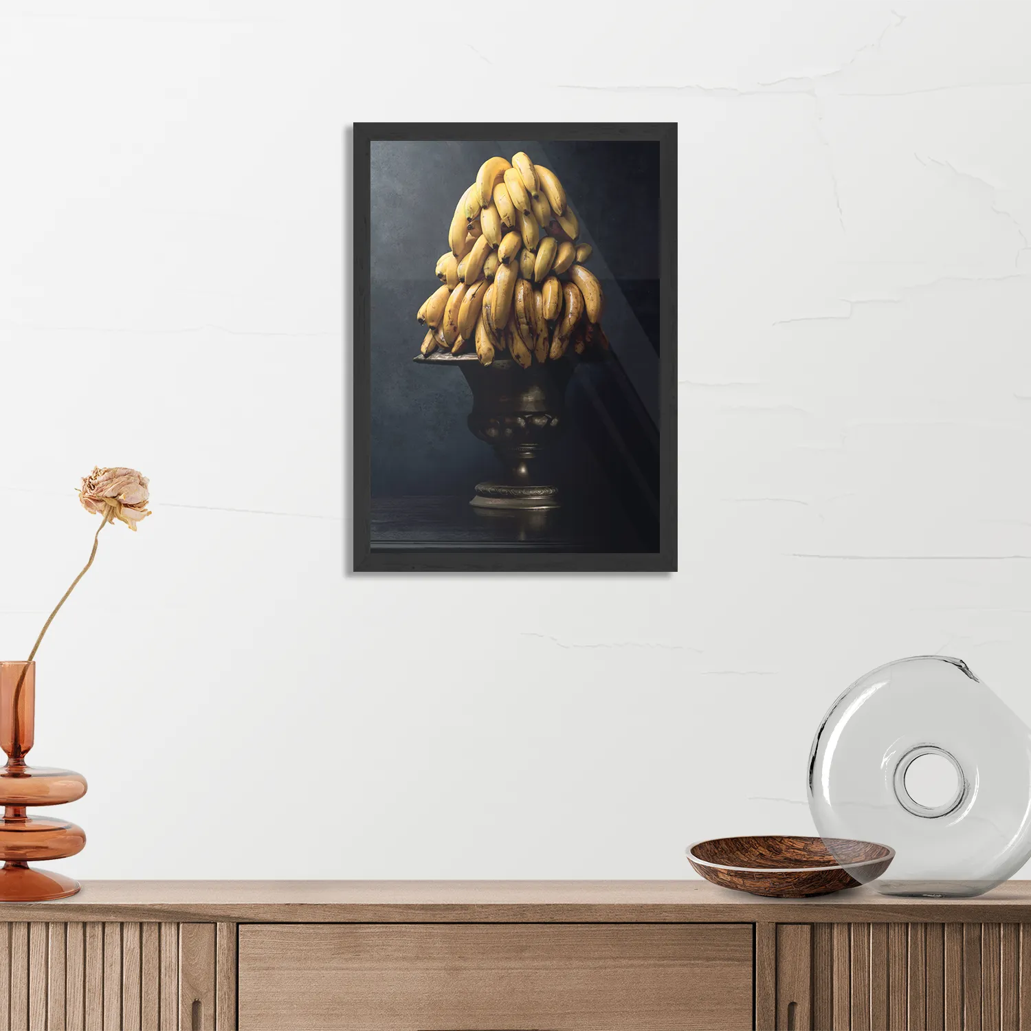 Poster Tros Bananen Schaal Rechthoek Verticaal Met Lijst Template PBL 50 70 Verticaal Eten En Drinken 73 3