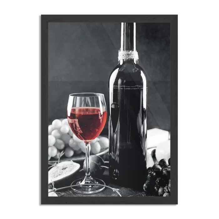 Poster Red Red Wine 01 Rechthoek Verticaal Met Lijst Template PBL 50 70 Verticaal Eten En Drinken 78 1