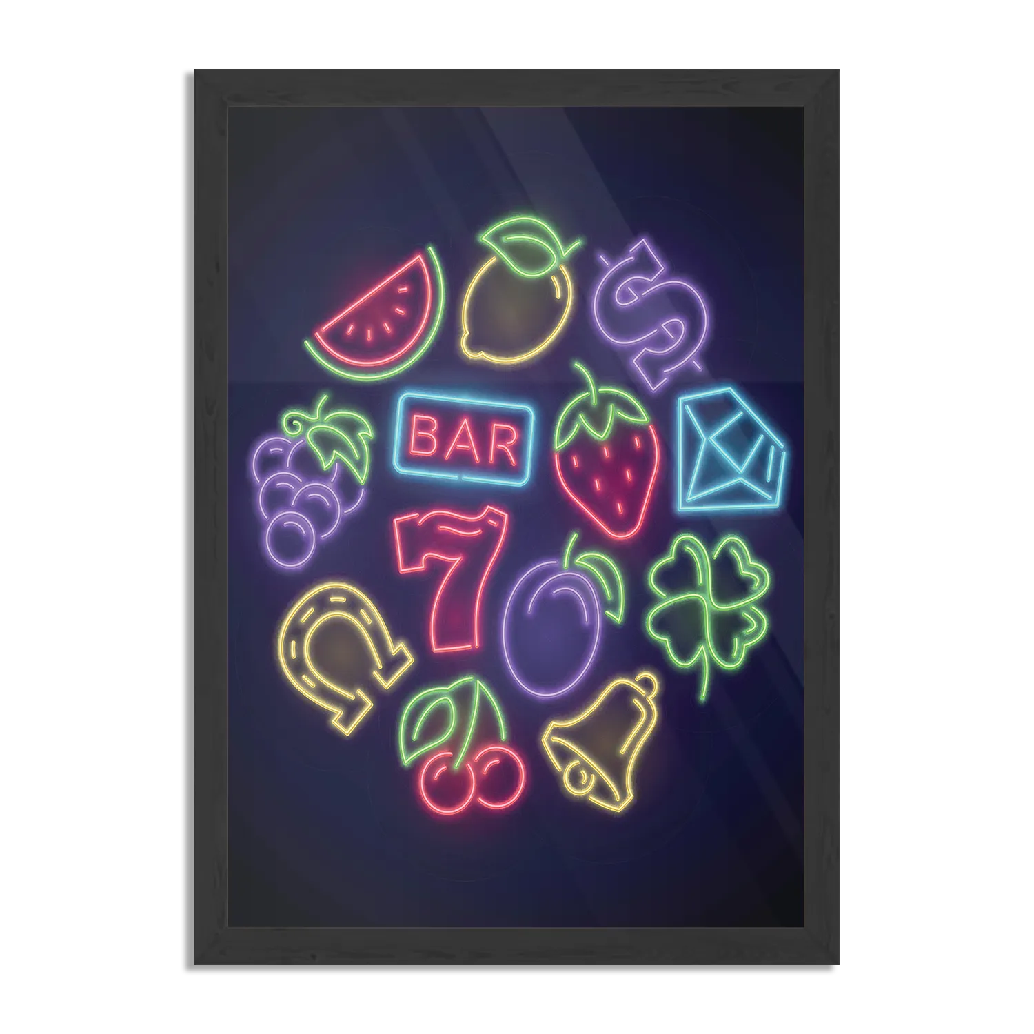 Poster Game Slot Iconen Rechthoek Verticaal Met Lijst Template PBL 50 70 Verticaal Gaming En Spel 1 1