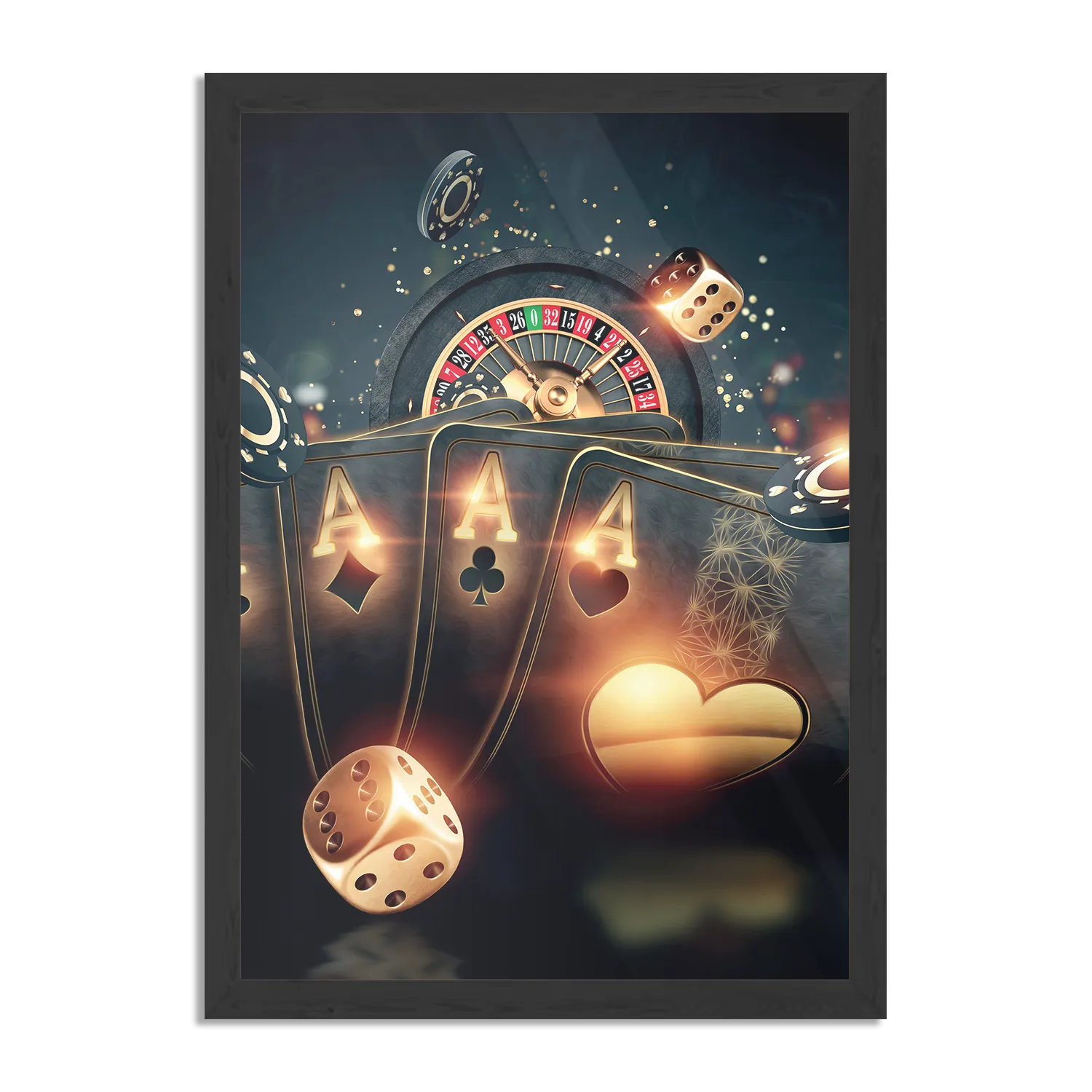 Poster The Ace Rechthoek Verticaal Met Lijst Template PBL 50 70 Verticaal Gaming En Spel 15 1