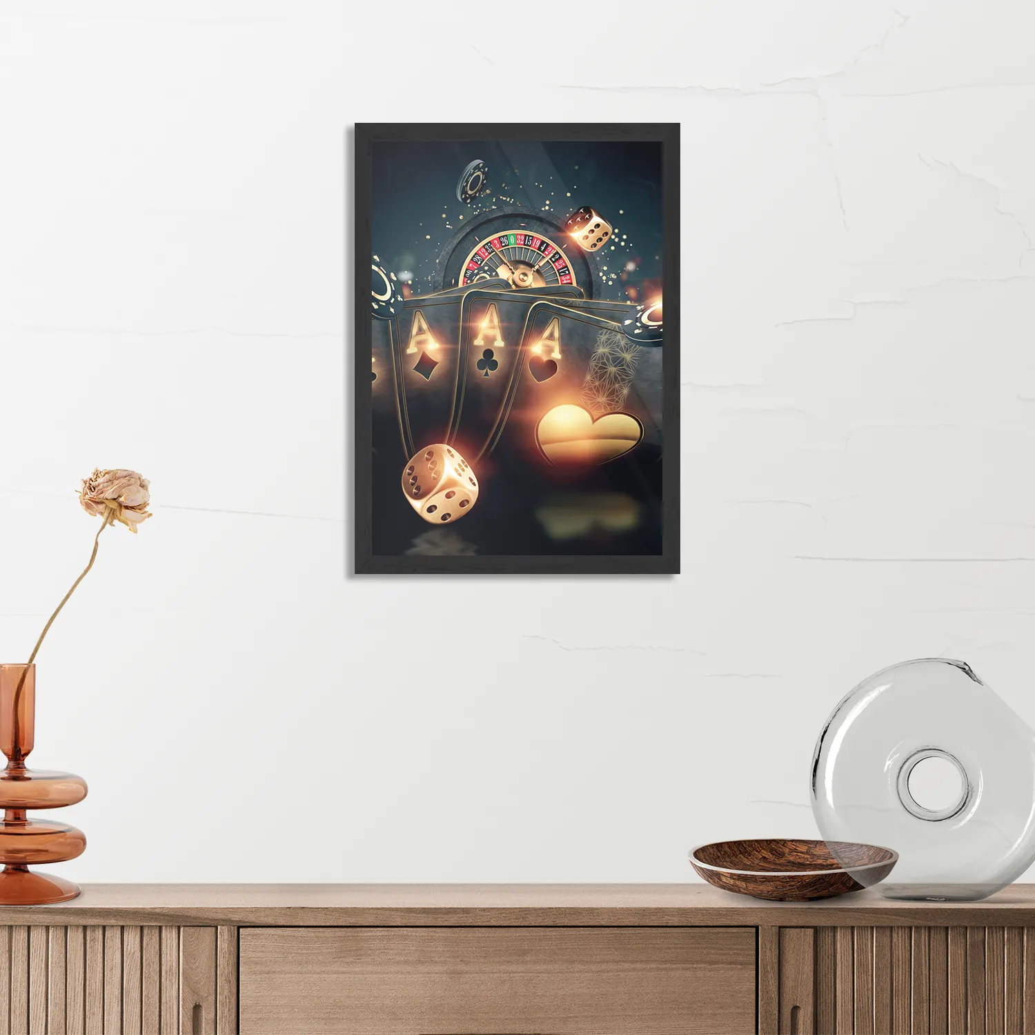 Poster The Ace Rechthoek Verticaal Met Lijst Template PBL 50 70 Verticaal Gaming En Spel 15 3