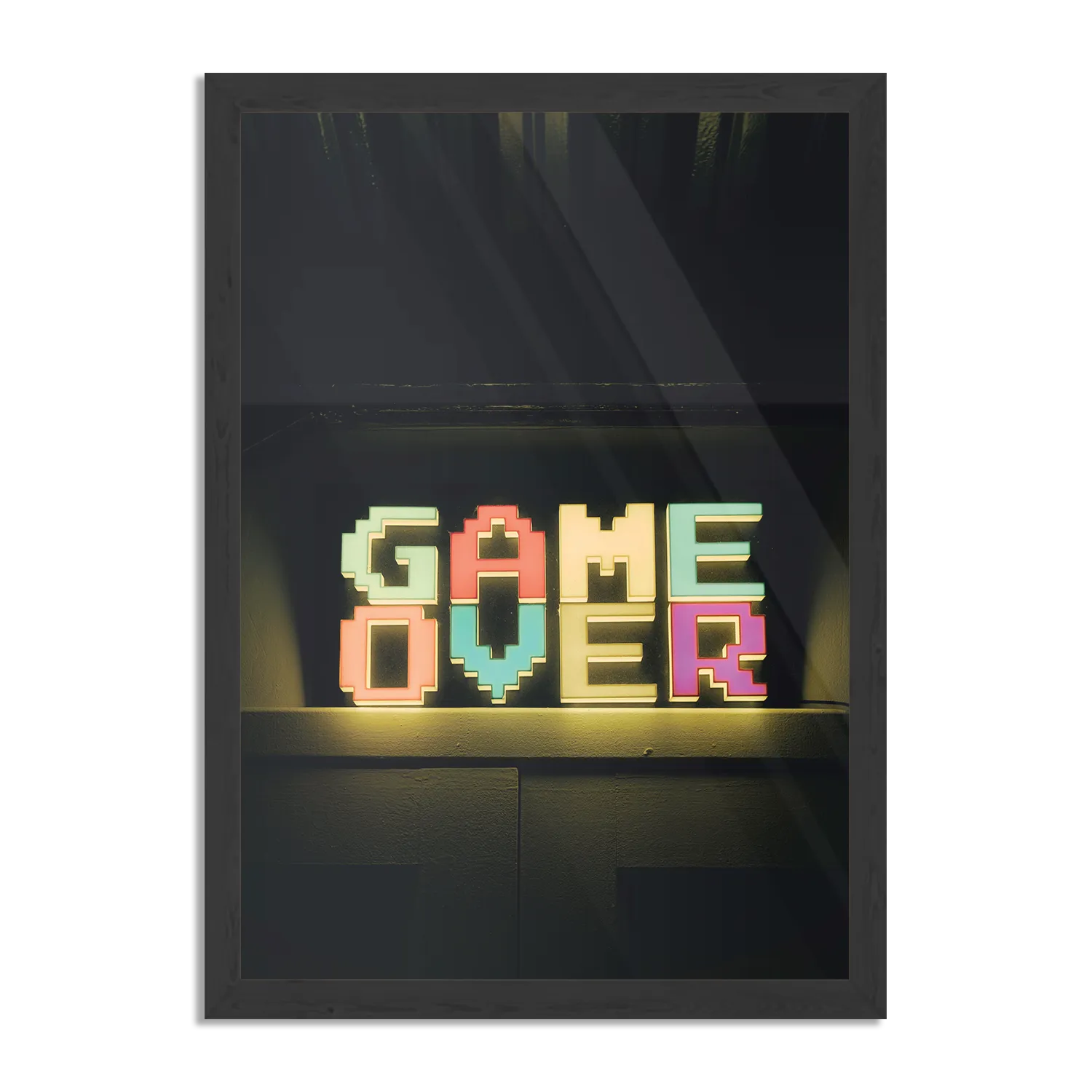 Poster Game Over Rechthoek Verticaal Met Lijst Template PBL 50 70 Verticaal Gaming En Spel 2 1