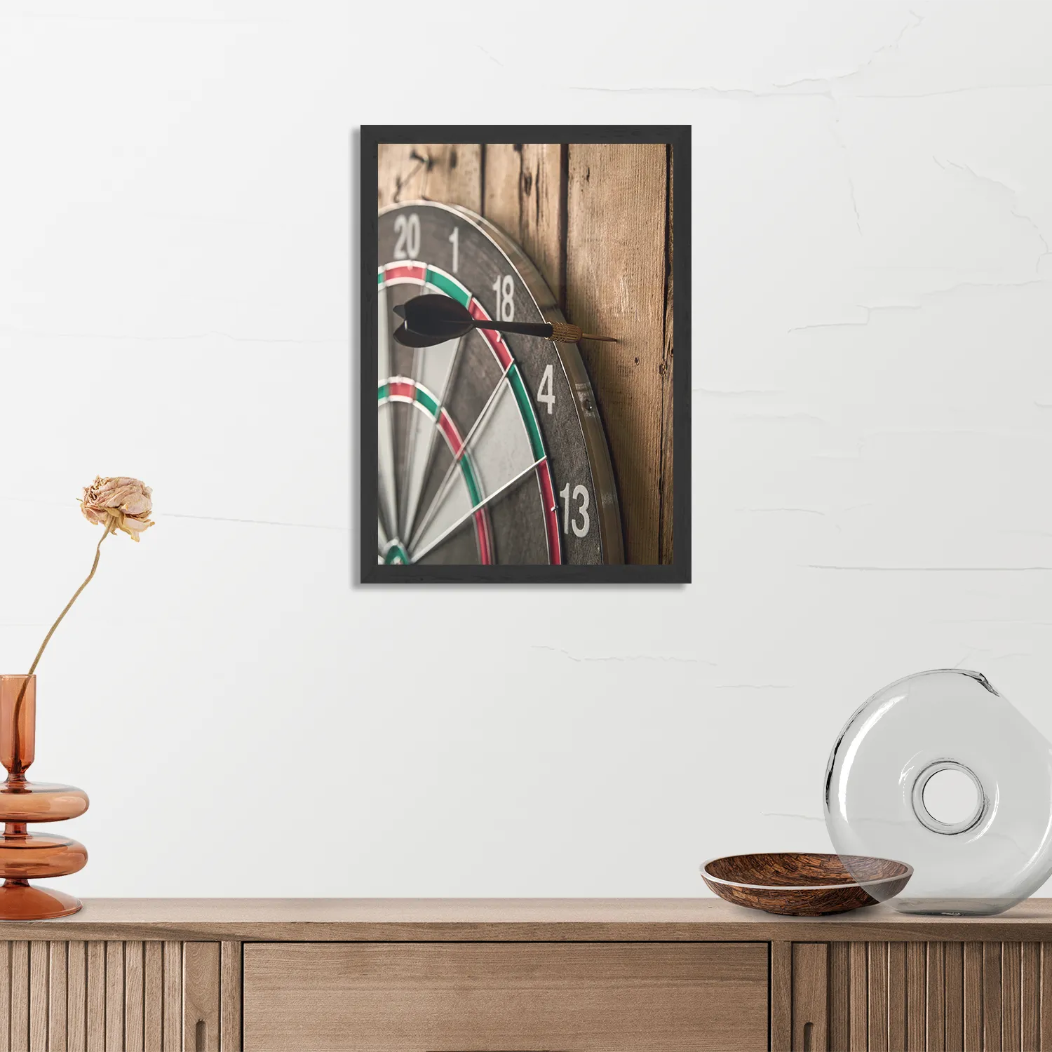 Poster Dartbord Rechthoek Verticaal Met Lijst Template PBL 50 70 Verticaal Gaming En Spel 20 3