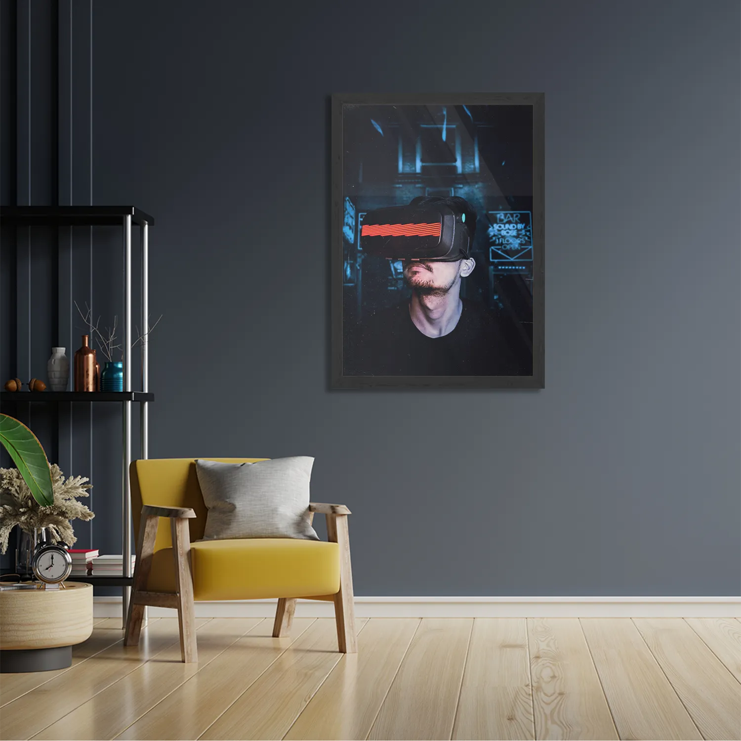 Poster VR Bril Rechthoek Verticaal Met Lijst Template PBL 50 70 Verticaal Gaming En Spel 5 2