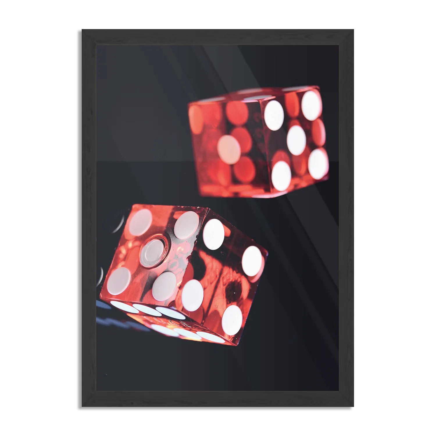 Poster De Dobbelstenen Rechthoek Verticaal Met Lijst Template PBL 50 70 Verticaal Gaming En Spel 6 1