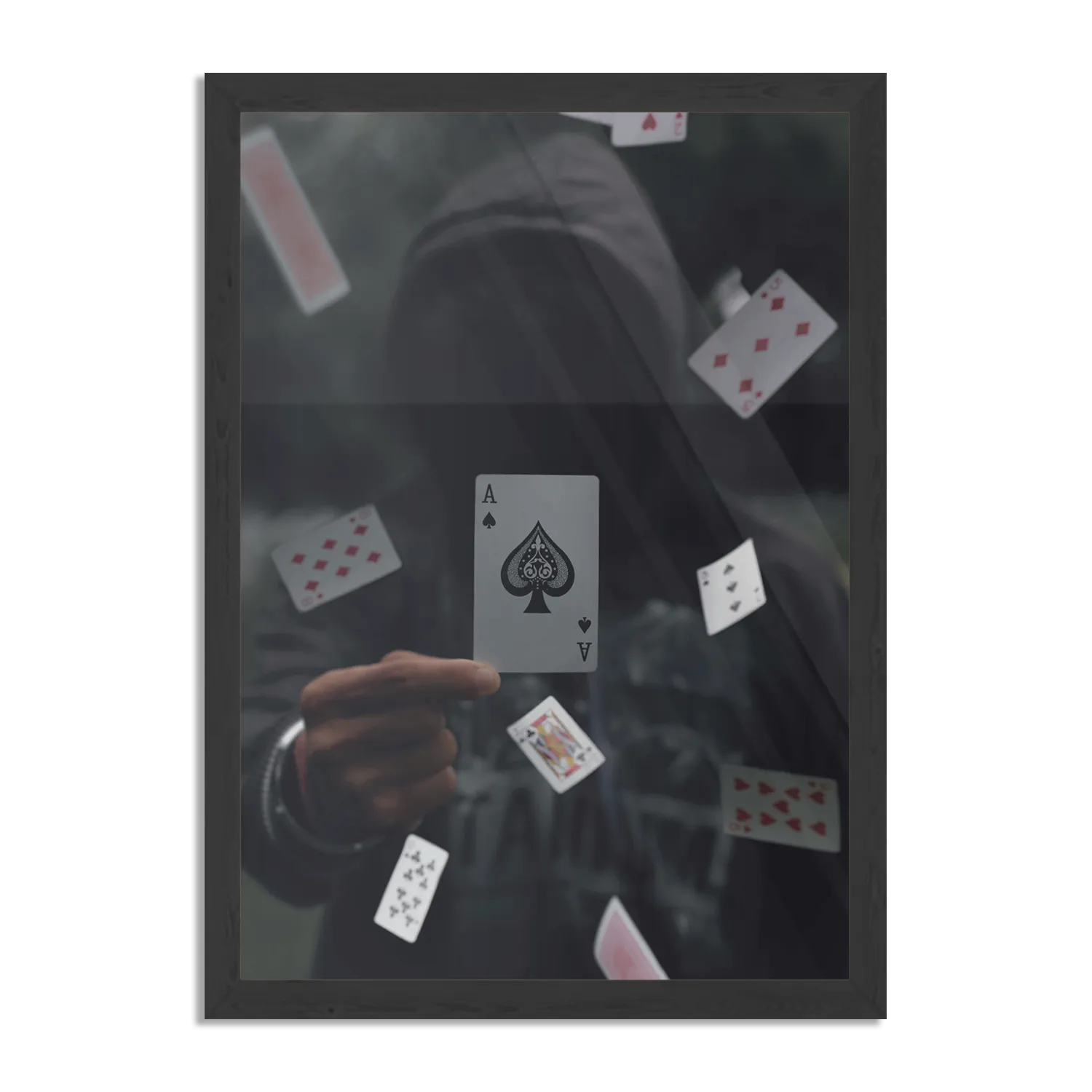 Poster Hands of Carts Rechthoek Verticaal Met Lijst Template PBL 50 70 Verticaal Gaming En Spel 8 1