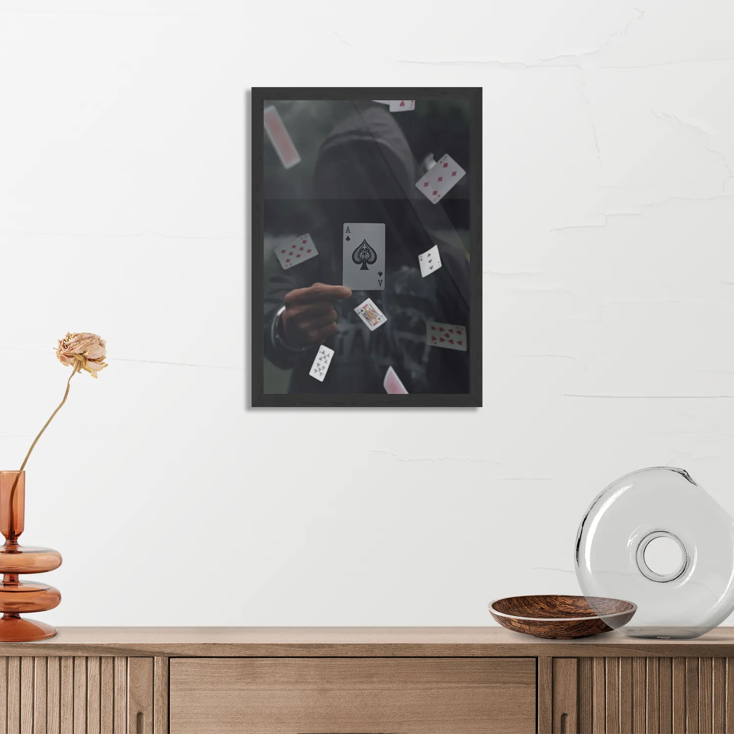 Poster Hands of Carts Rechthoek Verticaal Met Lijst Template PBL 50 70 Verticaal Gaming En Spel 8 3