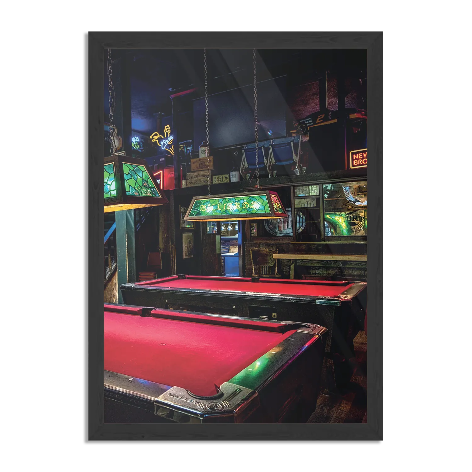 Poster Biljarttafels Rechthoek Verticaal Met Lijst Template PBL 50 70 Verticaal Gaming En Spel 9 1